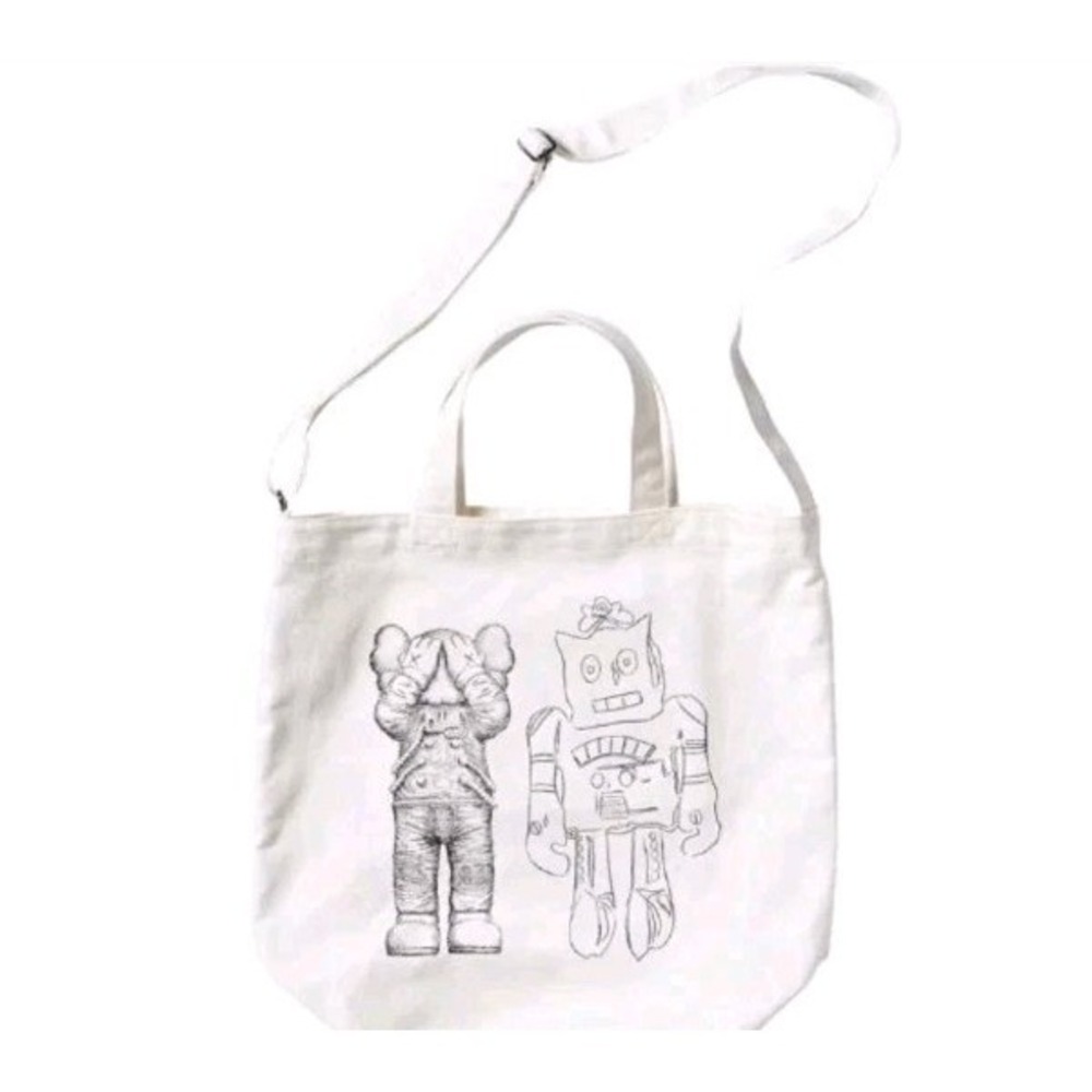 Uniqlo Kaws X Andy Warhol Two-way Tote Bag Brand New Unisex 100% Cotton